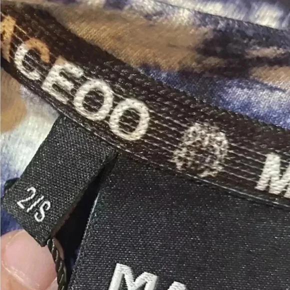 Maceoo Shirt Mens Small blue white NEW Long Sleeve NWT - Picture 4 of 4